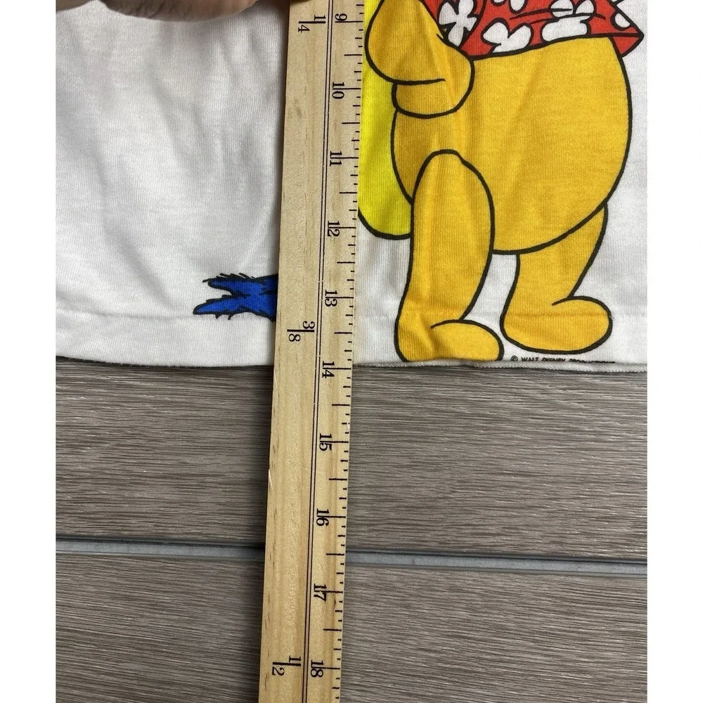 WDP Pooh & The Gang Toddler Vintage Sleeve Graphic Tank Top Island Theme White 4
